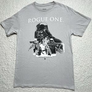 Star Wars Rogue One Mens Shirt Galactic Empire Darth Vader Gray Tee READ